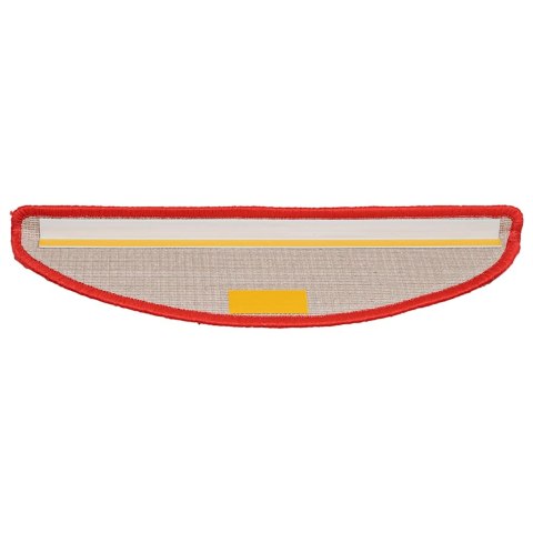 MATY NA SCHODY 30 SZT. 56X17X3CM CZERWONE PÓŁOKRĄGŁE