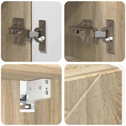 ZESTAW MEBLI ŁAZIENKOWYCH 5 PCS DĄB SONOMA 61X 35X 64CM