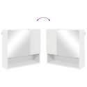 ZESTAW MEBLI ŁAZIENKOWYCH Z LUSTREM 5 PCS BIAŁY 61X35X64CM