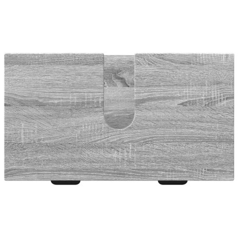 VidaXL Zestaw mebli łazienkowych z szufladą 3 pcs Szary dąb sonoma