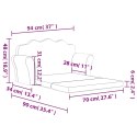 2-OS. SOFA DLA DZIECI ROZKŁADANA NIEBIESKA MIĘKKI PLUSZ