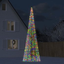 CHOINKA LED NA MASZCIE FLAGOWYM 1534 DIODY LED KOLOROWA 500CM