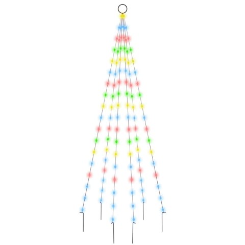 CHOINKA DO MONTAŻU NA MASZCIE 108 KOLOROWYCH DIOD LED 180CM