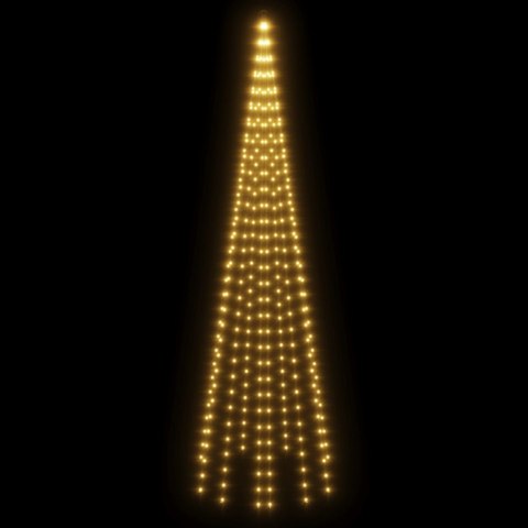 CHOINKA DO MONTAŻU NA MASZCIE 310 CIEPŁYCH BIAŁYCH LED 300CM