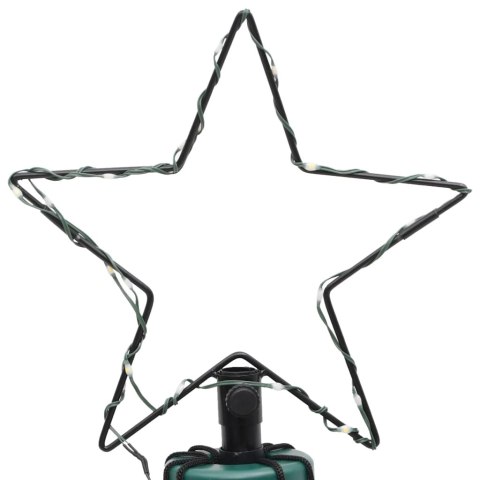 CHOINKA Z KOŁKIEM GRUNTOWYM 310 ZIMNYCH BIAŁYCH LED 300CM