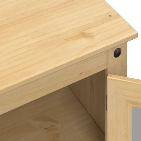 SZAFKA ŁAZIENKOWA CORONA 50X40X185CM LITE DREWNO SOSNOWE