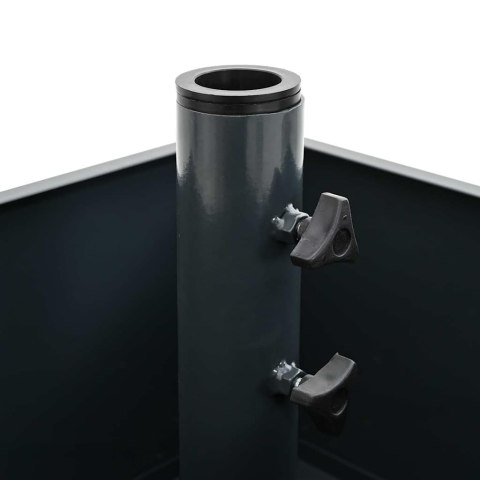 PODSTAWA PARASOLOWA Z DONICĄ ANTRACYT 45X 45X 45CM STAL