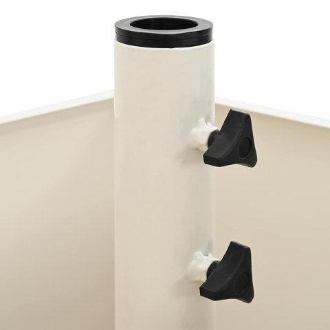 PODSTAWA PARASOLOWA Z DONICĄ BIAŁY 45X 45X 45CM STAL