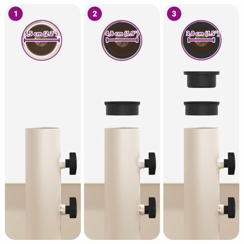 PODSTAWA PARASOLOWA Z DONICĄ BIAŁY 45X 45X 45CM STAL