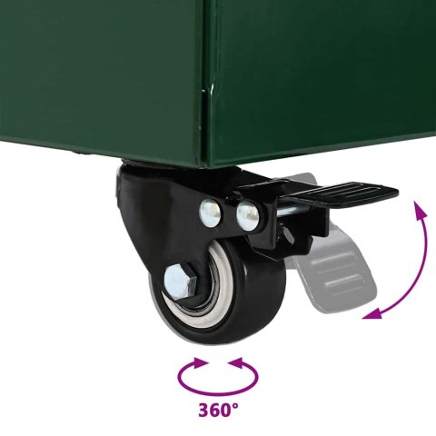 PODSTAWA PARASOLOWA Z DONICĄ ZIELONY 45X 45X 45CM STAL