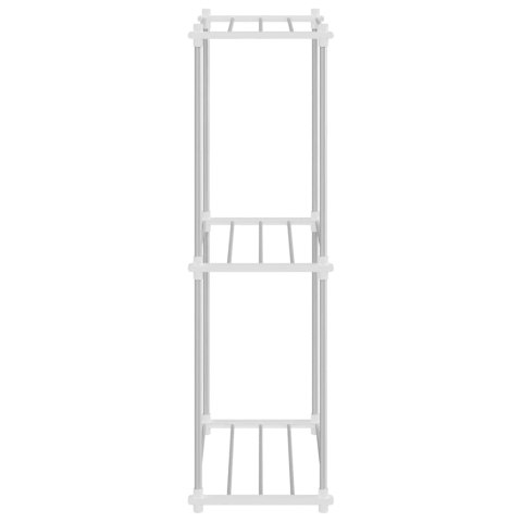 PÓŁKA DO PRZECHOWYWANIA Z PÓŁKĄ BIAŁY 43X27X90CM ALUMINIUM