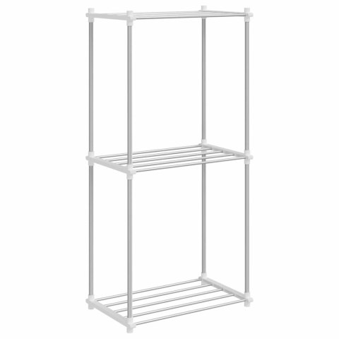 PÓŁKA DO PRZECHOWYWANIA Z PÓŁKĄ BIAŁY 43X27X90CM ALUMINIUM