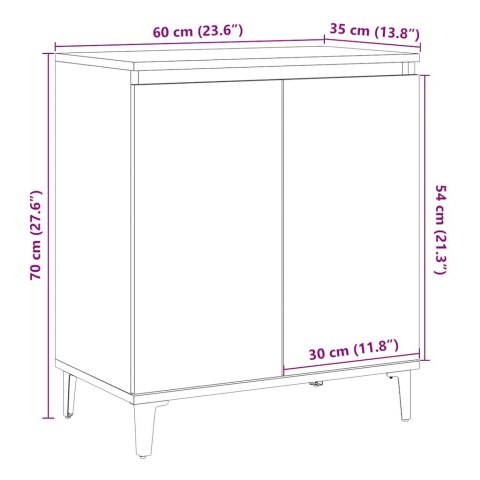 KOMODA DĄB ARTISAN 60X35X70CM