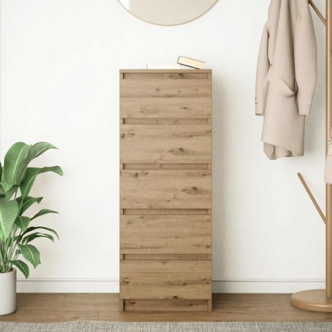 KOMODA Z SZUFLADAMI ARTISAN OAK 37,5X35X99CM DREWNO KLEJONE