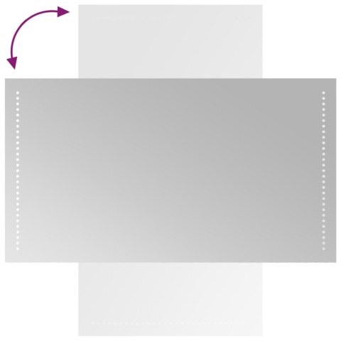 LUSTRO ŁAZIENKOWE Z LED, 50X90 CM