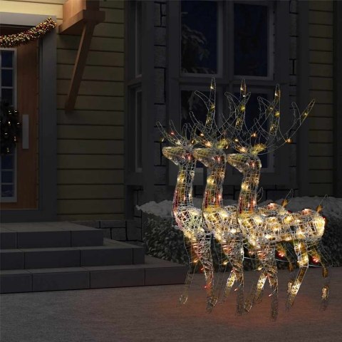 AKRYLOWE RENIFERY OZDOBNE 3 SZT. 120CM KOLOROWE