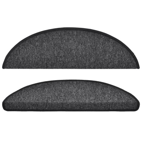 MATY NA SCHODY 10 SZT. 56X17X3CM ANTRACYT PÓŁOKRĄGŁE