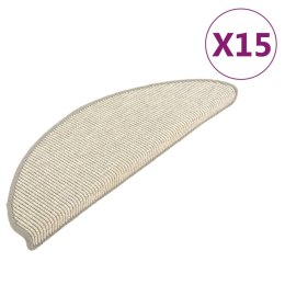 MATY NA SCHODY 15 SZT. 65X21X4CM SREBRNE PÓŁOKRĄGŁE DUŻE