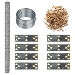 ZESTAW DO ROZBUDOWY KURNIKA 268X100X190CM METALOWY