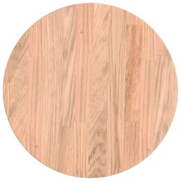 BLAT STOŁU JASNOBRĄZOWY ŚR. 30X2.5CM SOLIDNE DREWNO DĘBOWE