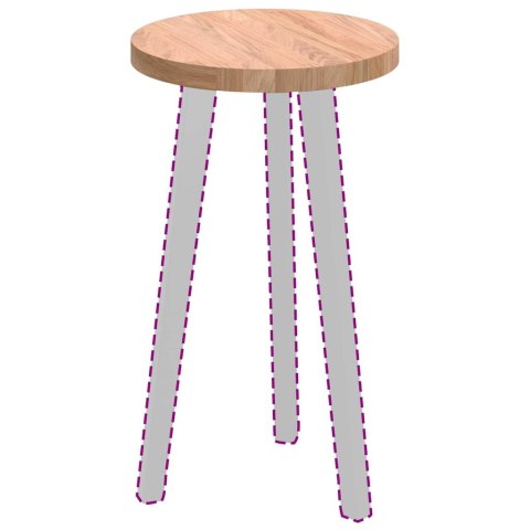 BLAT STOŁU JASNOBRĄZOWY ŚR. 30X2.5CM SOLIDNE DREWNO DĘBOWE