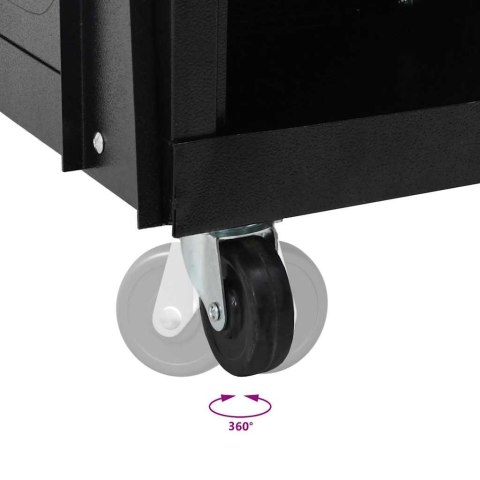 WÓZEK SPAWALNICZY CZARNY 90X46X96CM STAL