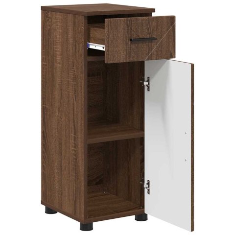 VidaXL Zestaw mebli łazienkowych 3 pcs Brązowy dąb 61 x 35 x 64 cm