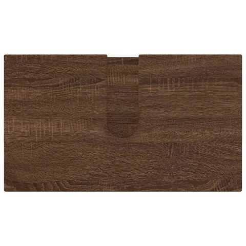 VidaXL Zestaw mebli łazienkowych 3 pcs Brązowy dąb 61 x 35 x 64 cm