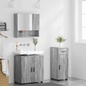 VidaXL Zestaw mebli łazienkowych z szufladą 3 pcs Szary dąb sonoma