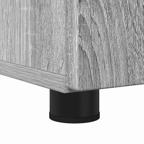 VidaXL Zestaw mebli łazienkowych z szufladą 3 pcs Szary dąb sonoma