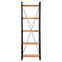 5-POZIOMOWY REGAŁ NA KSIĄŻKI 60X30X180CM DREWNO AKACJOWE