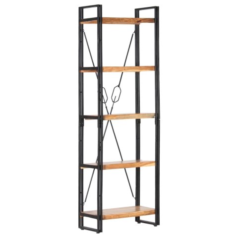 5-POZIOMOWY REGAŁ NA KSIĄŻKI 60X30X180CM DREWNO AKACJOWE