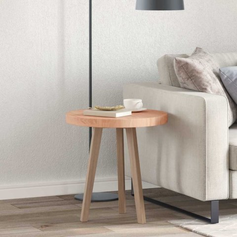 BLAT STOŁU INNY JASNOBRĄZOWY ŚR. 50X4CM SOLIDNE DREWNO DĘBOWE