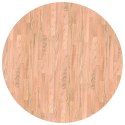 BLAT STOŁU INNY JASNOBRĄZOWY ŚR. 80X4CM SOLIDNE DREWNO DĘBOWE