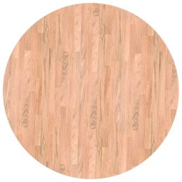 BLAT STOŁU INNY JASNOBRĄZOWY ŚR. 80X4CM SOLIDNE DREWNO DĘBOWE