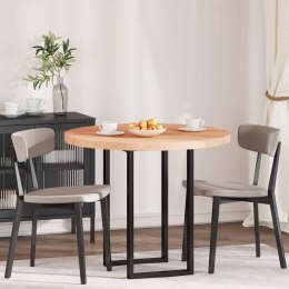 BLAT STOŁU INNY JASNOBRĄZOWY ŚR. 90X4CM SOLIDNE DREWNO DĘBOWE