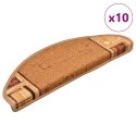 SAMOPRZYLEPNE NAKŁADKI NA SCHODY 10 SZT. 65X21X4CM BEŻOWE