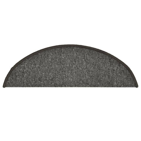 MATY NA SCHODY 15 SZT. 56X17X3CM CIEMNOSZARY PÓŁOKRĄGŁY