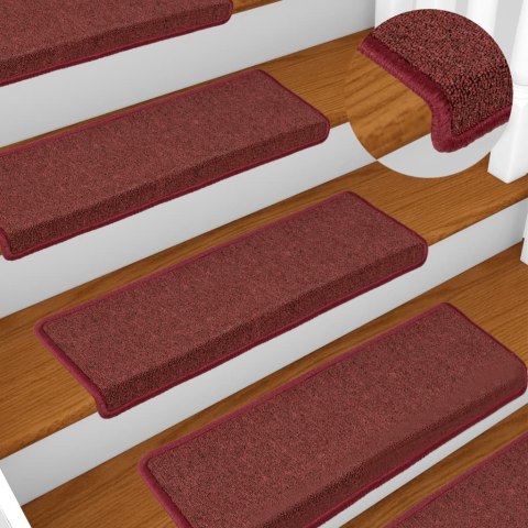 MATY NA SCHODY 15 SZT. 65X21X4CM BORDEAUXRECTANGULAR EDGE