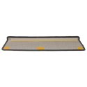 MATY NA SCHODY 15 SZT. 65X21X4CM CIEMNOSZARY PROSTOKĄTNY BRZEG