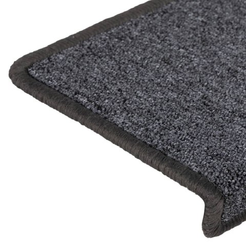 MATY NA SCHODY 15 SZT. 65X21X4CM CIEMNOSZARY PROSTOKĄTNY BRZEG