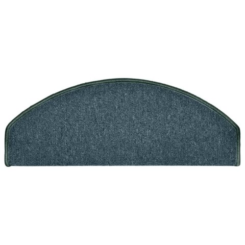 MATY NA SCHODY 15 SZT. 65X24X4CM CIEMNOZIELONE PÓŁOKRĄGŁE DUŻE