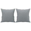 2-OSOBOWA SOFA Z PODUSZKAMI JASNOSZARA 120CM TKANINA