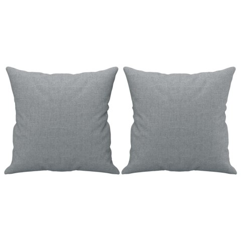2-OSOBOWA SOFA Z PODUSZKAMI JASNOSZARA 120CM TKANINA