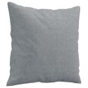 2-OSOBOWA SOFA Z PODUSZKAMI JASNOSZARA 120CM TKANINA