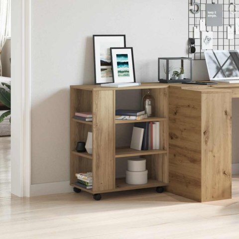 SZAFKA NA KÓŁKACH DĄB ARTISAN 60X35X75CM