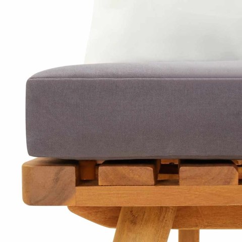 ŁAWKA OGRODOWA Z PODUSZKAMI 115CM LITE DREWNO AKACJOWE