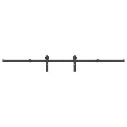 SYSTEM DO MONTAŻU DRZWI PRZESUWNYCH 213,5CM STAL CZARNY