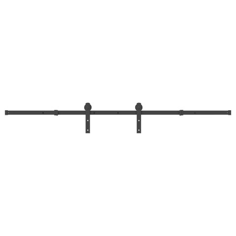 SYSTEM DO MONTAŻU DRZWI PRZESUWNYCH 213,5CM STAL CZARNY