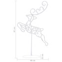 ŚWIĄTECZNE LECĄCE RENIFERY Z SANIAMI AKRYL 260X21X87CM